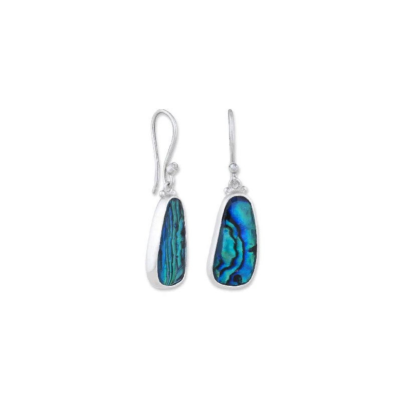 Women’s geometric earrings-Lika Behar Abalone "Ocean" Earrings