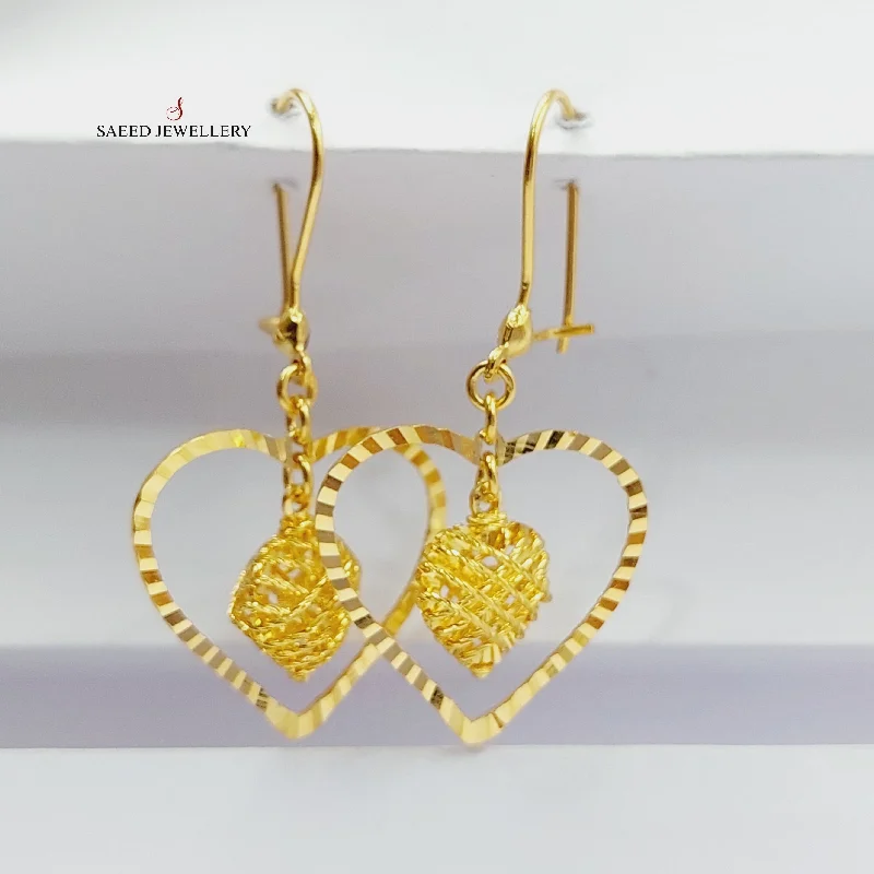 Women’s statement earrings-Heart Earrings