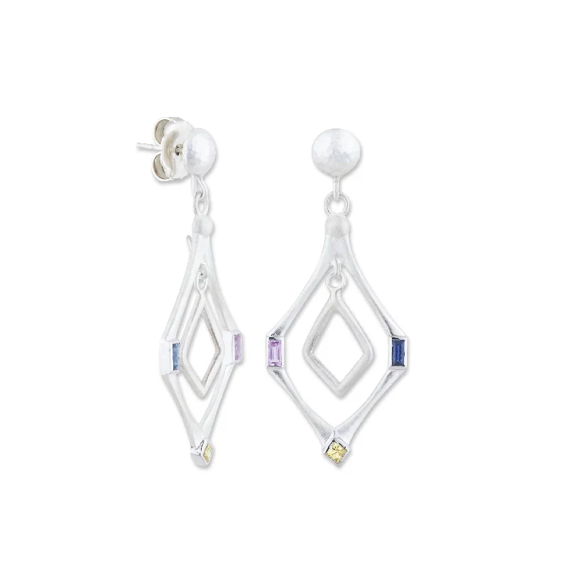 Women’s bold statement earrings-Lika Behar Prismic Earrings