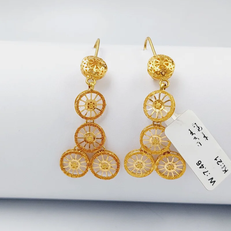 Women’s enamel earrings-Kuwaiti Earrings