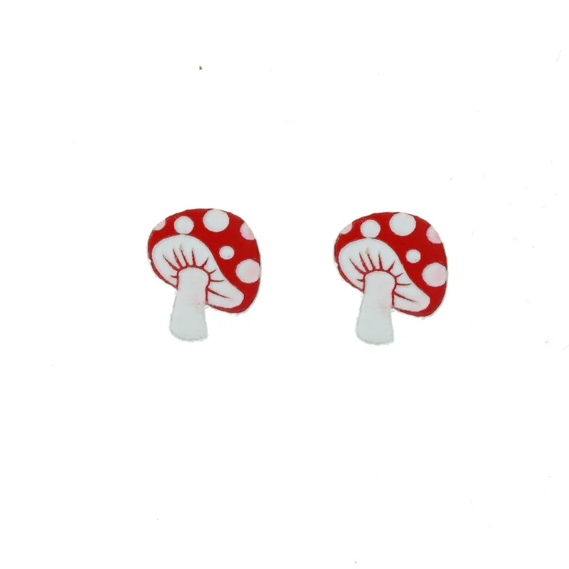 Women’s minimalist earrings-Magic Mushroom Earrings