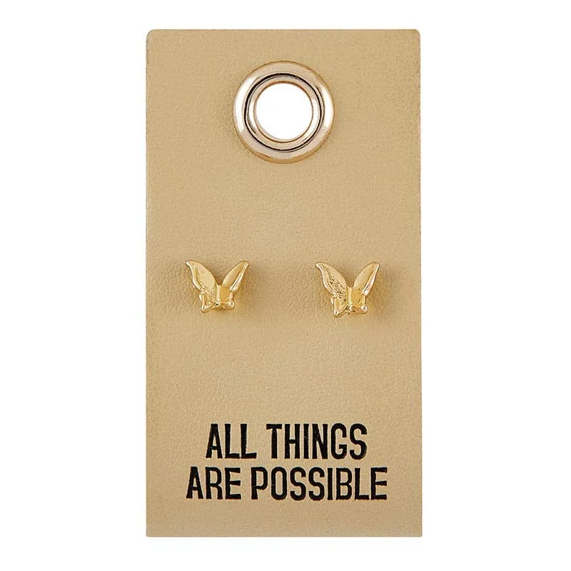 Women’s luxury earrings-All Things are Possible - Butterfly Earrings