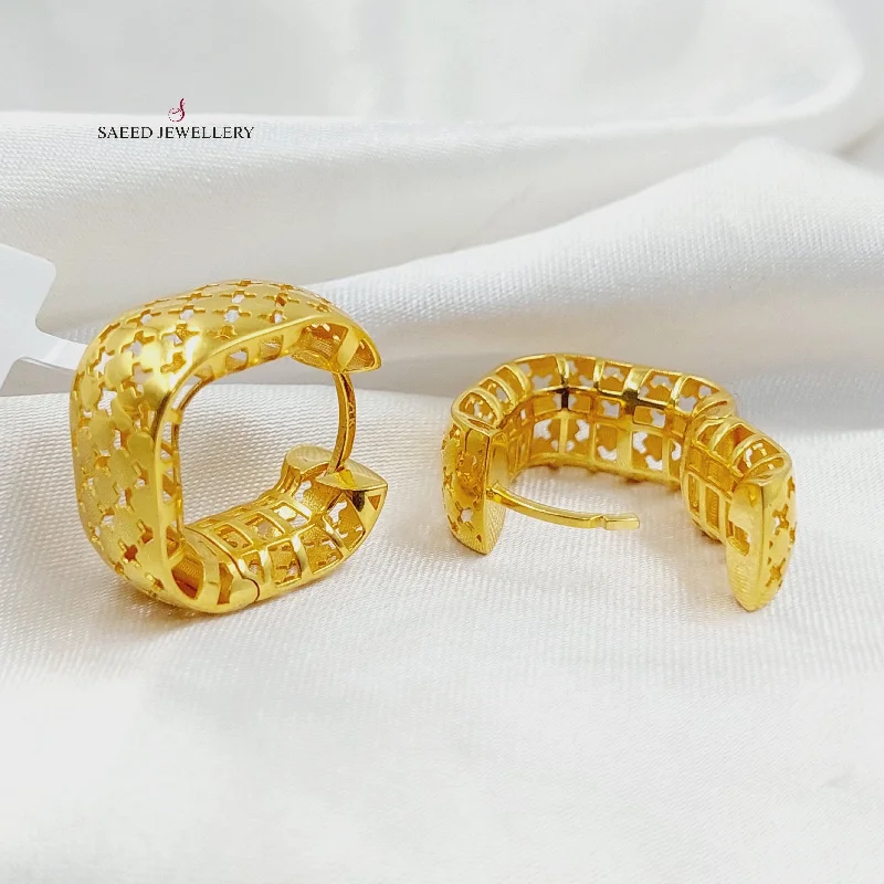 Women’s gold diamond stud earrings-Deluxe Hoop Earrings