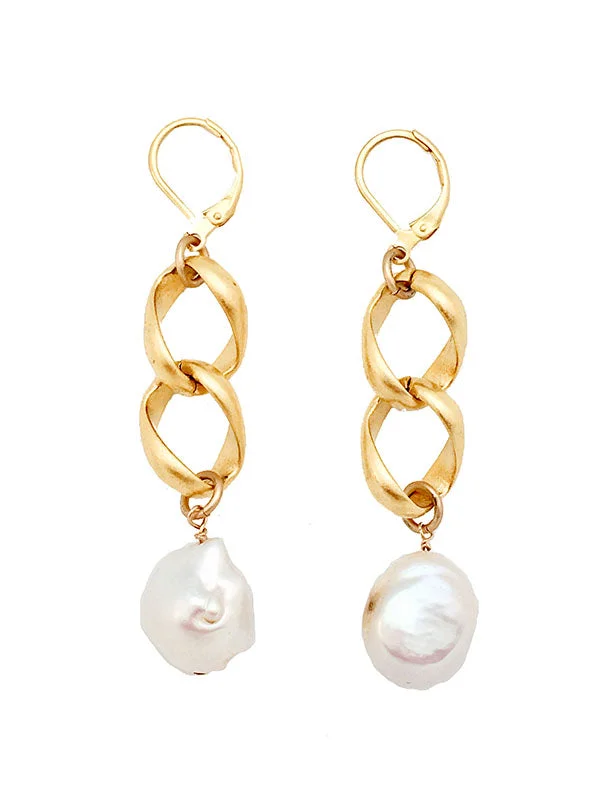 Women’s solid gold earrings-Peighton Earrings