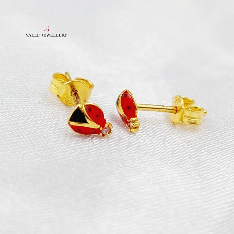 Women’s lock earrings-Screw Earrings