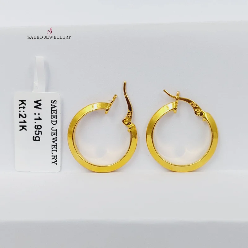 Women’s silver drop earrings-Rashadi Hoop Earrings