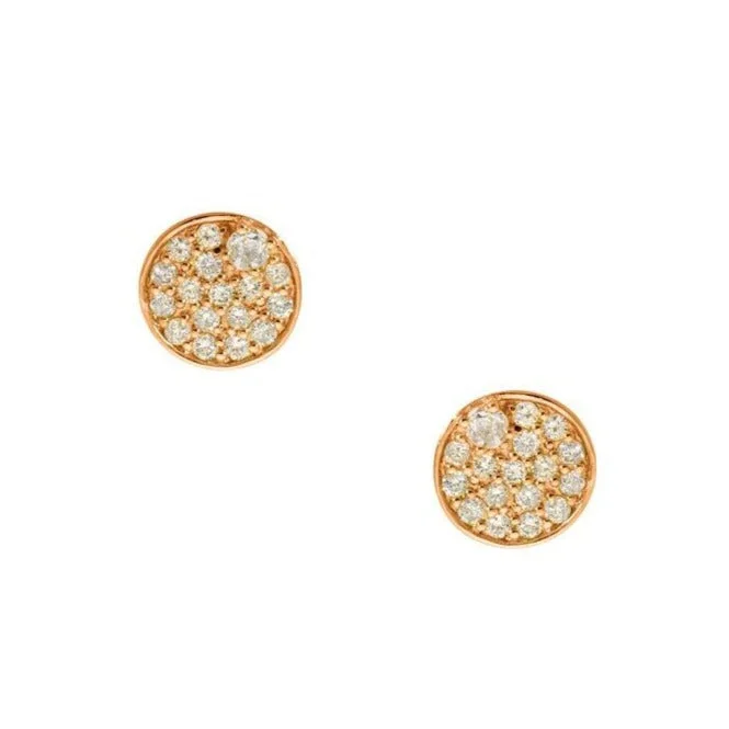 Women’s long earrings-Stardust Studs Rose Gold