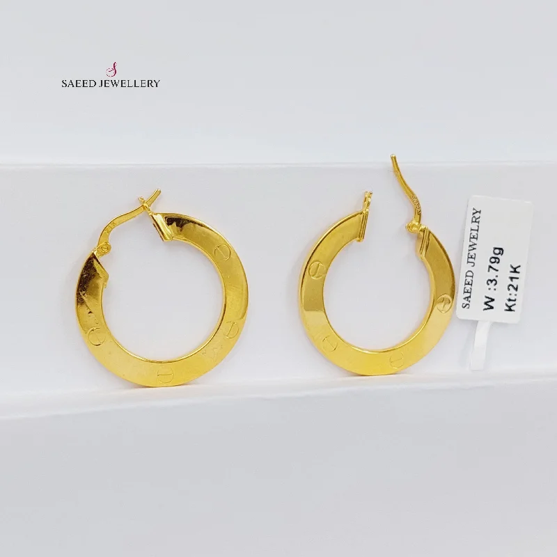 Women’s dangling pearl earrings-Hoop Earrings