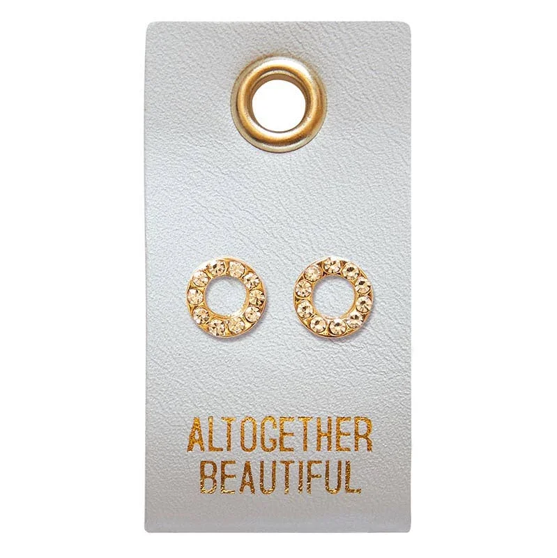 Women’s circular earrings-Altogether Beautiful -Circle Earrings