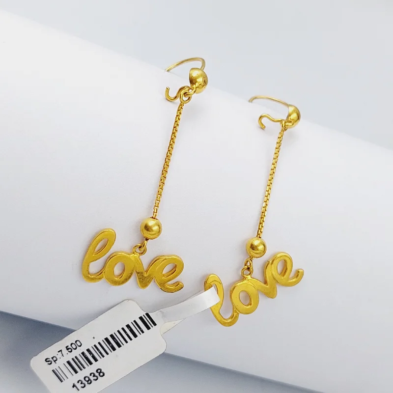 Women’s circular earrings-LOVE Earrings