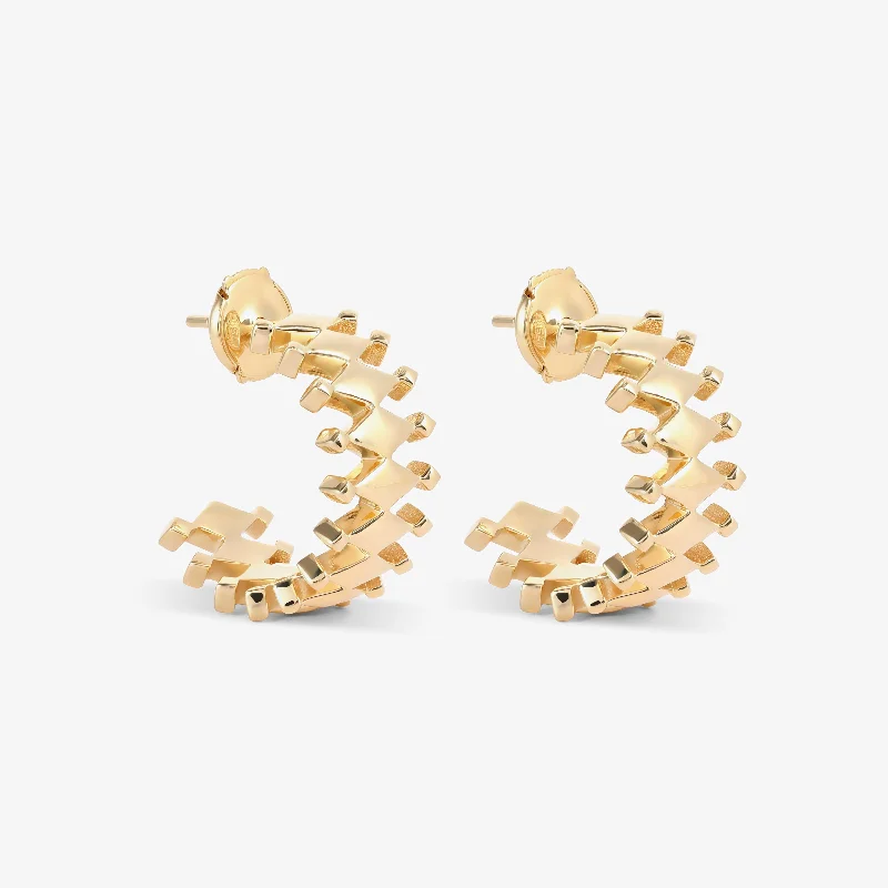 Women’s gold hoop earrings-Sahra hoop earrings