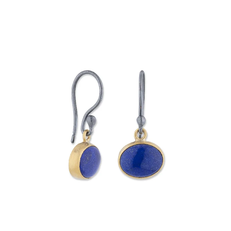 Women’s hoop earrings-Lika Behar Lapis "POMPEI" Dangle Earrings