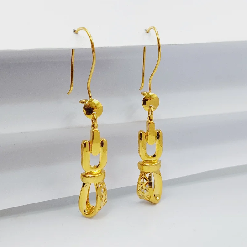 Women’s golden drop earrings-Deluxe Shankle Earrings