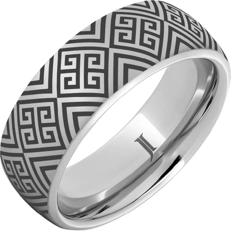 Women’s cocktail gemstone rings-Centurion - Serinium® Engraved Ring