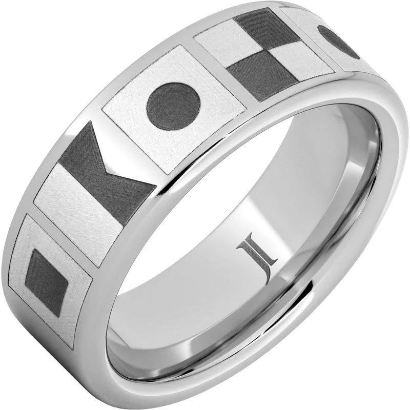 Women’s two-tone rings-Sailing Flag Serinium® Ring