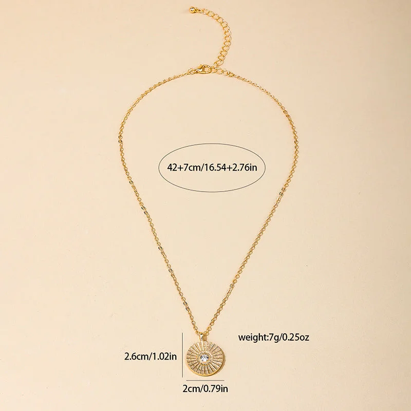 Women’s romantic necklaces-Retro Portrait Alloy Plating Women's Pendant Necklace