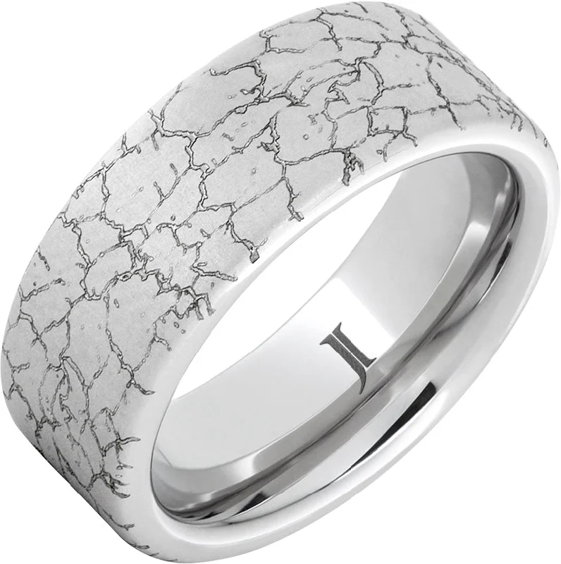 Women’s forever rings-Tectonic - Serinium® Laser Engraved Ring