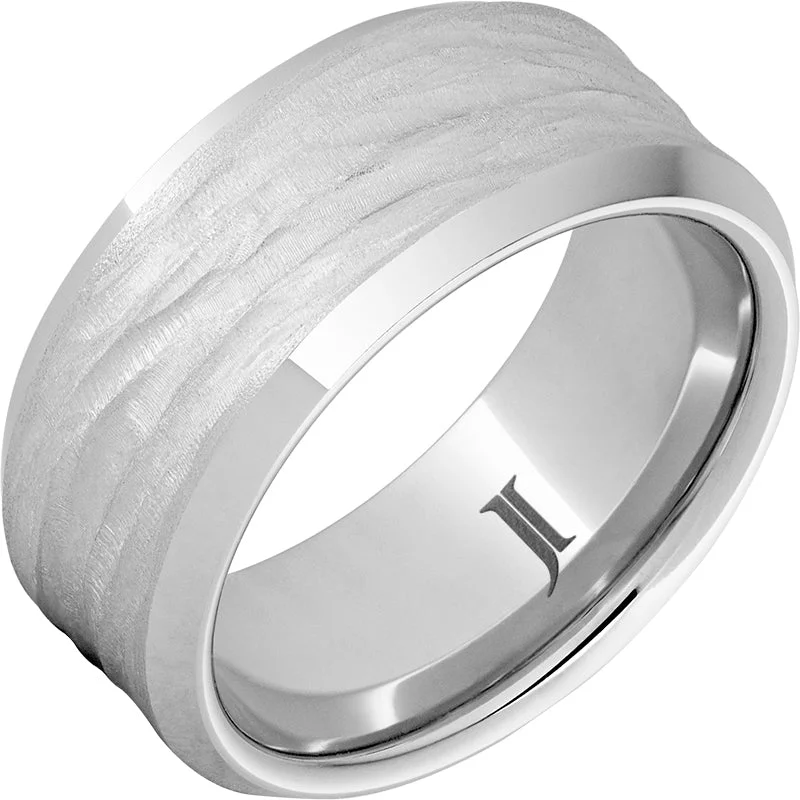 Women’s forever rings-Serinium® Men's Ring with Bark Finish