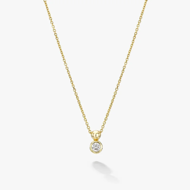 Women’s crystal necklaces-Diamond Solo Necklace