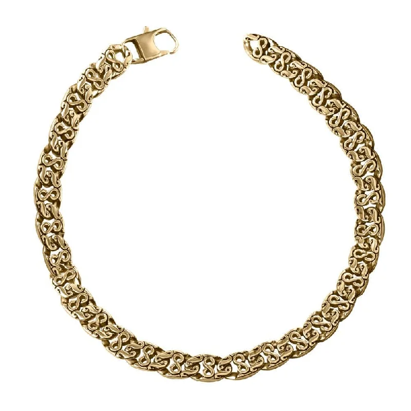 Women’s layered necklaces-Samson Gold Steel Necklace