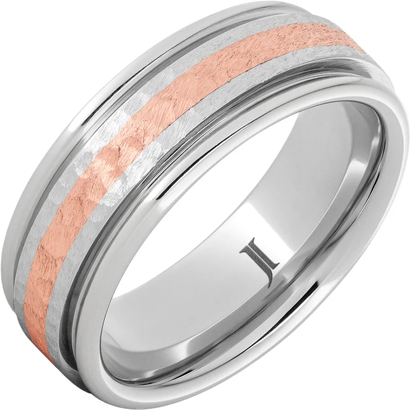 Women’s oversized rings-Serinium® and 14K Rose Gold Ring