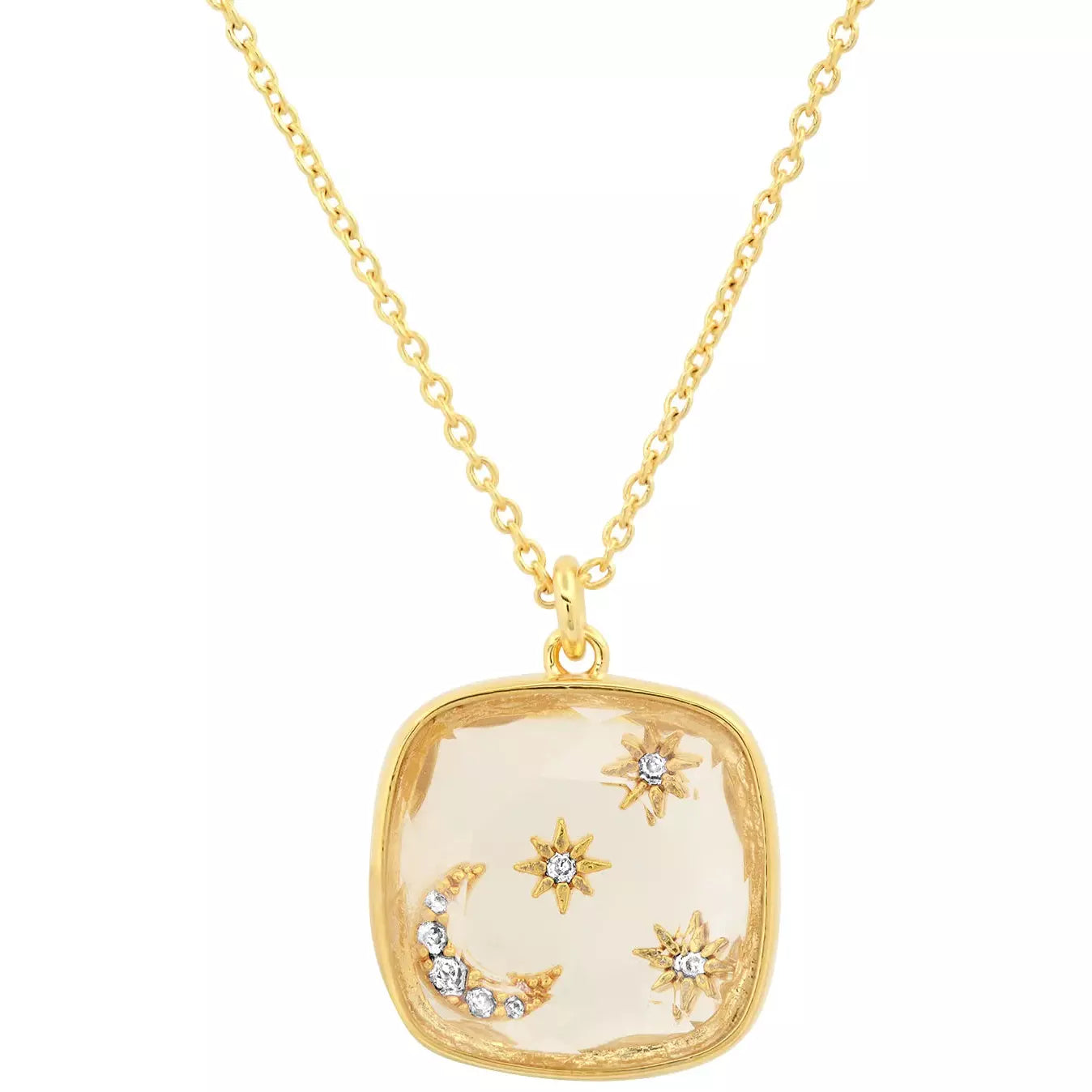 Women’s fashion pendant necklaces-TAI Gold Resin Celestial Pendant