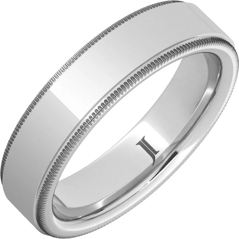 Women’s cocktail gemstone rings-Serinium® Ring with Milgrain Edge