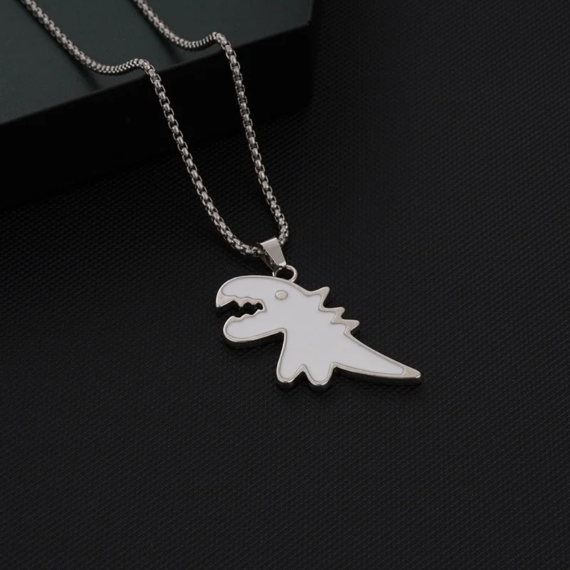 White Dinosaur-Pearl Chain 60cm