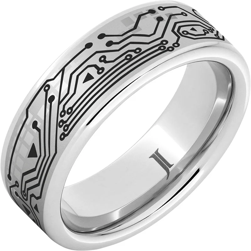 Women’s two-tone rings-Serinium™ Circuit Ring