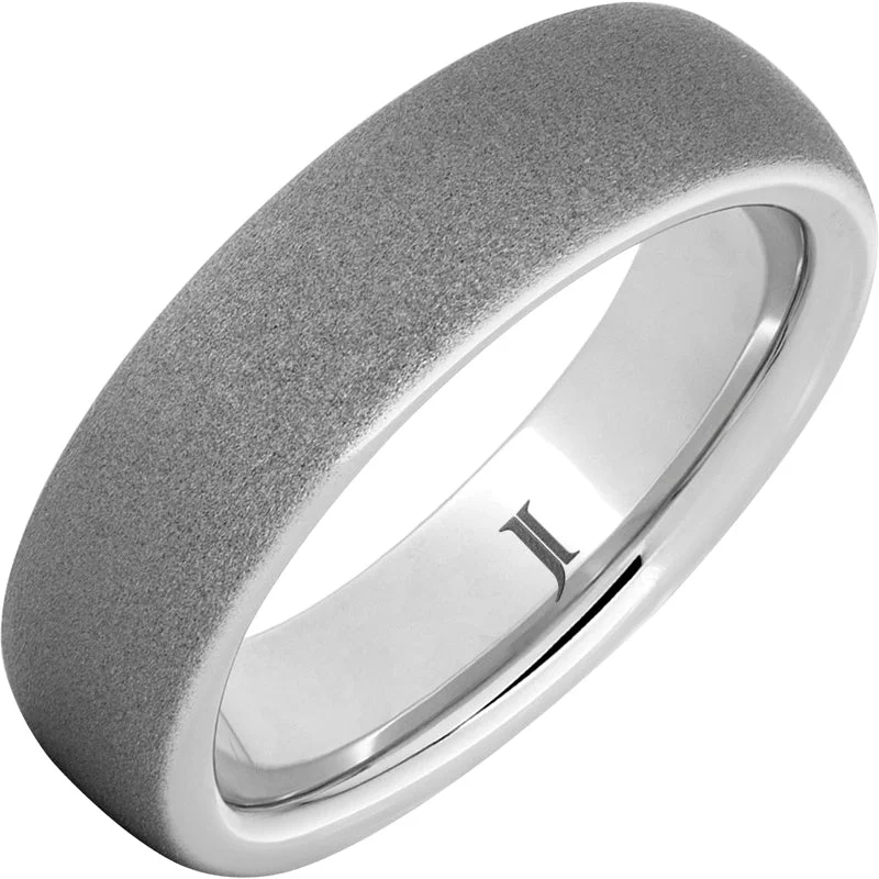 Women’s wedding and engagement rings-Serinium® Men's Sandblast Finish Ring