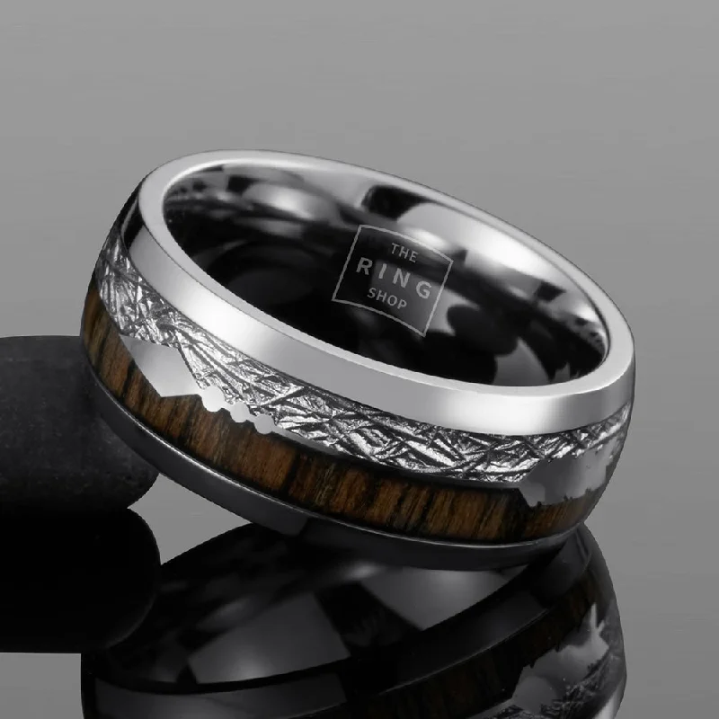 Women’s black diamond rings-Fervour