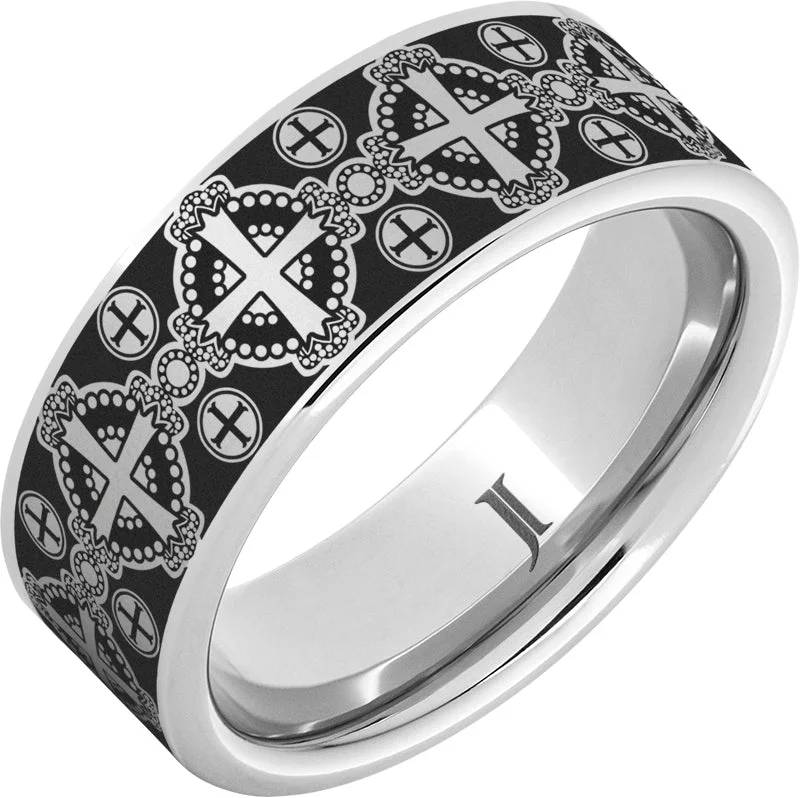 Women’s wedding set rings-Serinium® Basilica Ring