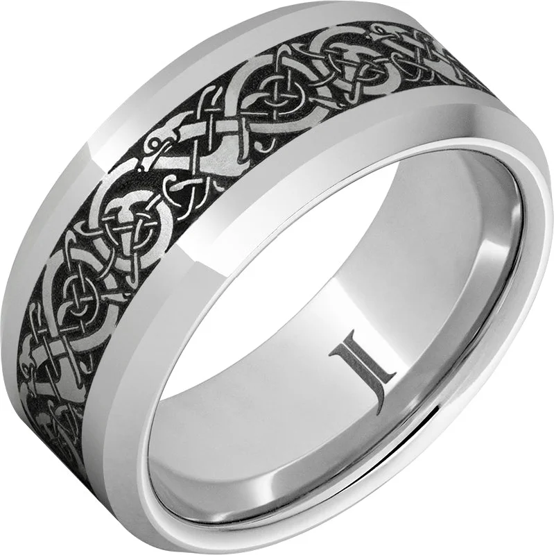 Women’s heart-shaped rings-The Viking - Serinium® Engraved Ring