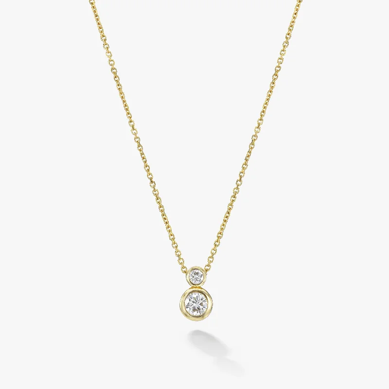 Women’s statement gemstone necklaces-Dewdrop Diamond Necklace