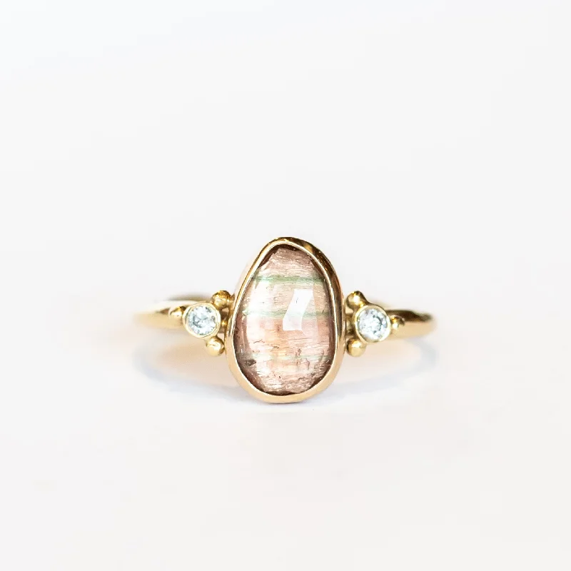 Women’s unique engagement rings-Emily Amey | Tourmaline and Diamond Ring