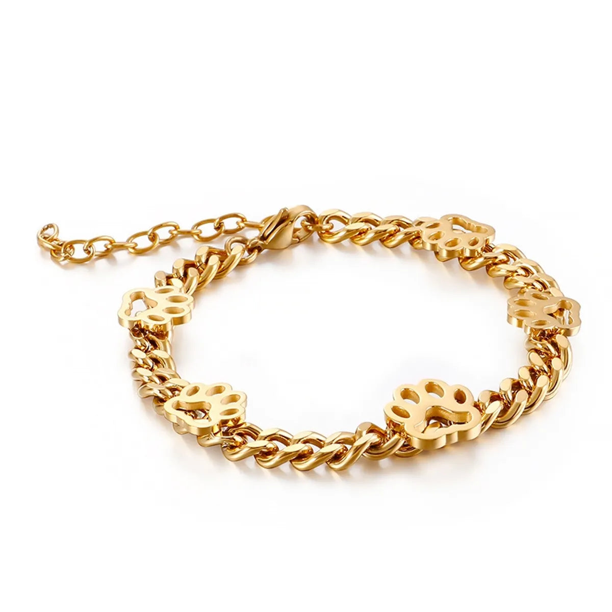 Women’s vintage bracelets-Animal 304 Stainless Steel 18K Gold Plated No Inlaid Bracelets In Bulk