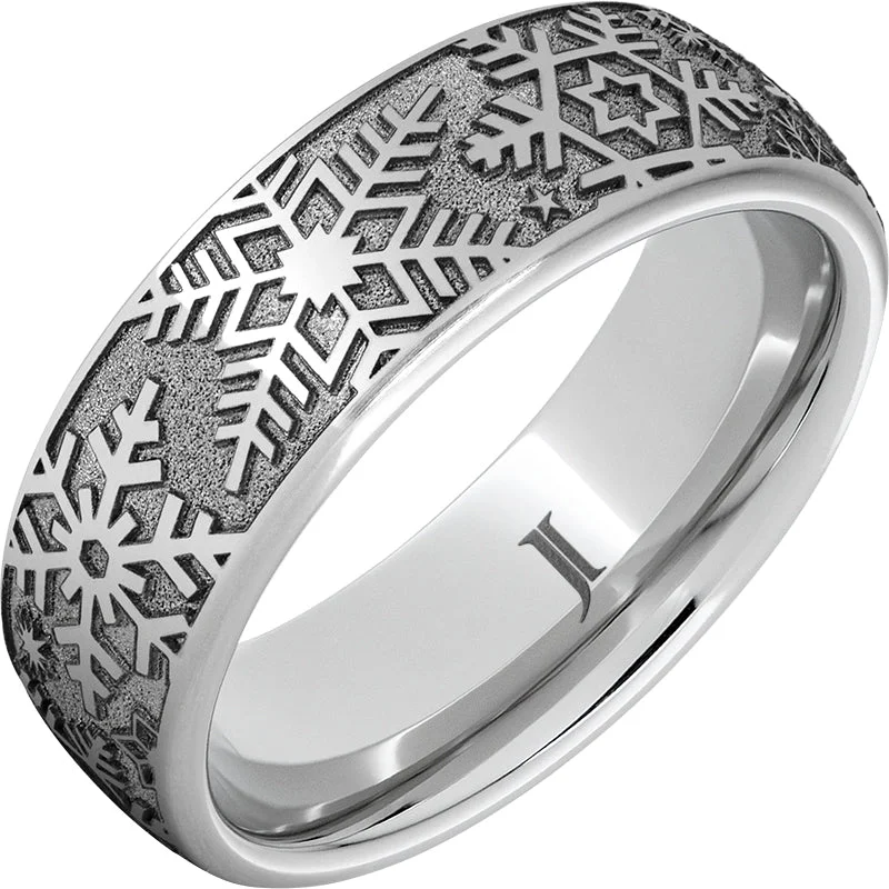 Women’s gemstone wedding rings-Serinium® Snowflake Ring