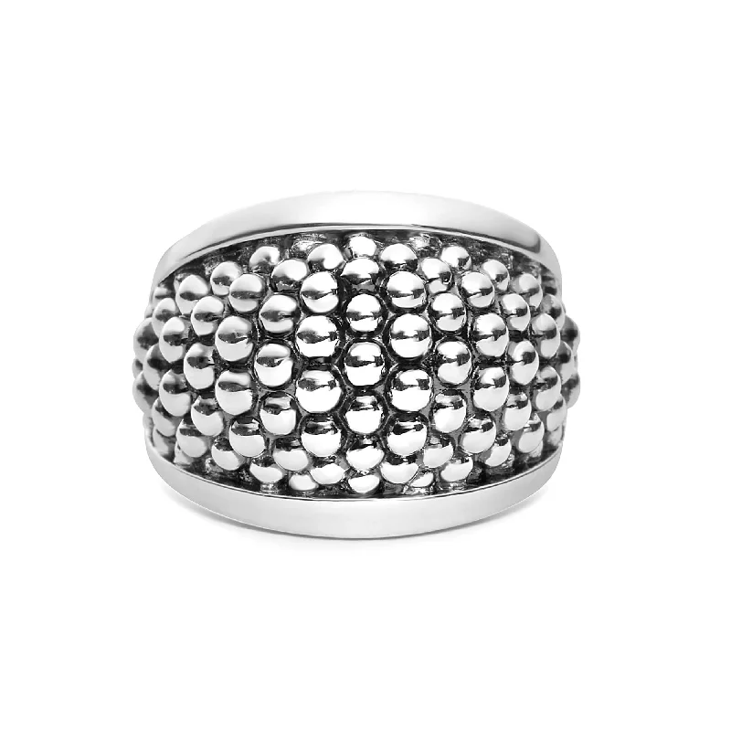 Women’s cocktail party rings-Beaded Statement Ring