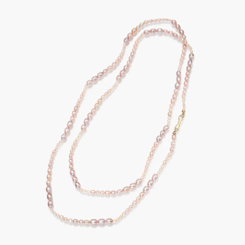 Women’s sapphire necklaces-Dario 34" Opera Necklace, Blush