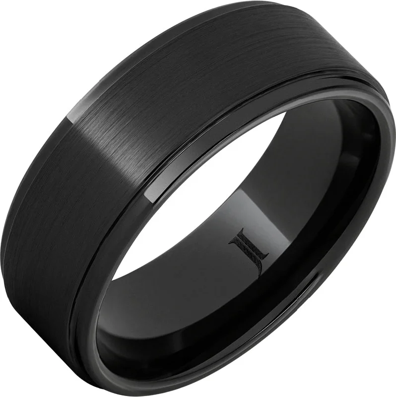 Women’s ruby rings-Satin Rogue - Black Diamond Ceramic™ Ring