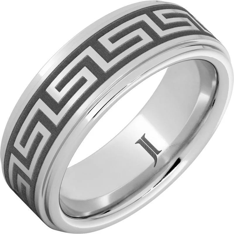 Women’s adjustable gold rings-Serinium® Meander Ring