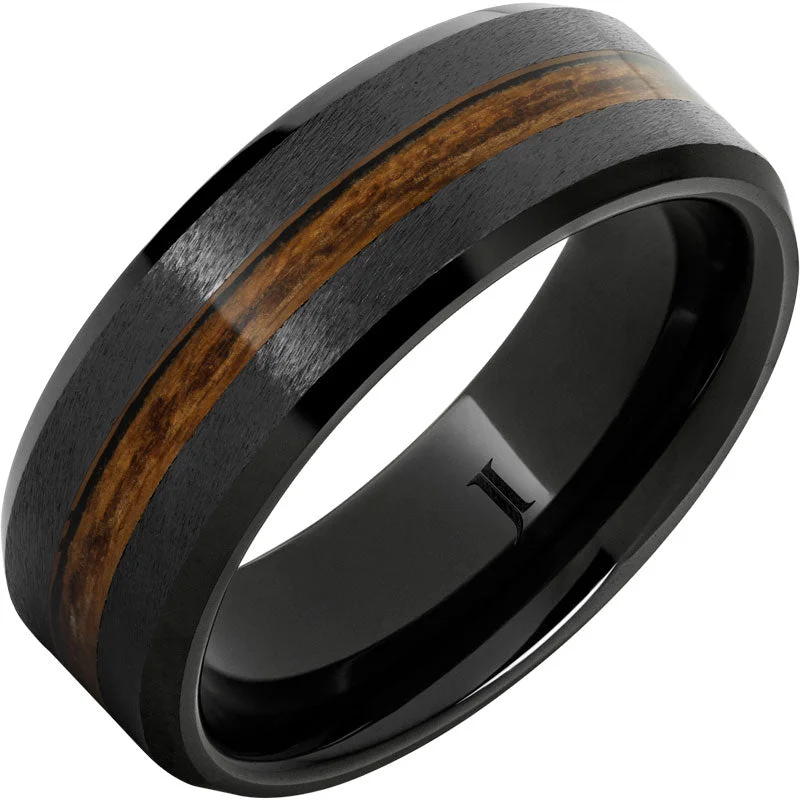 Women’s promise rings-Bali Hai Black Diamond Ceramic™ Ring