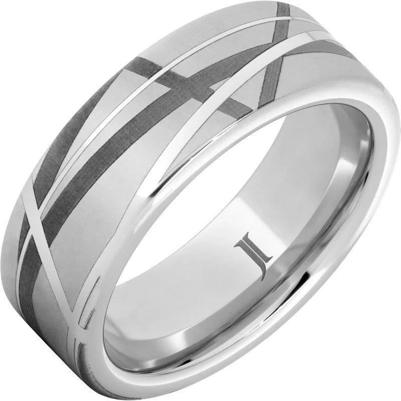 Women’s bohemian rings-Abstract - Serinium® Engraved Ring