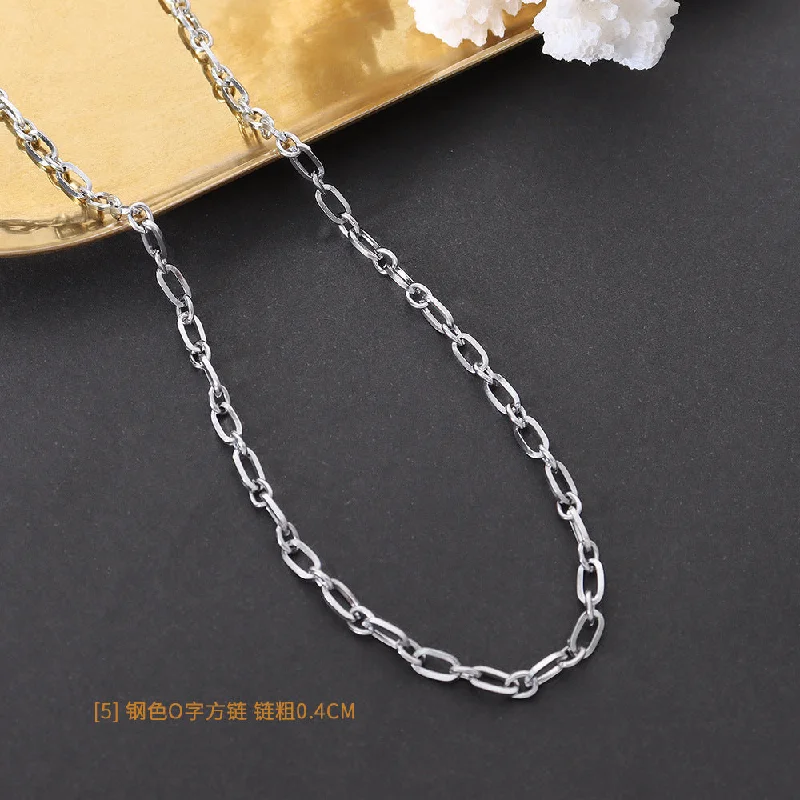 P1120 Steel O-Shaped Square Chain 40 + 5cm