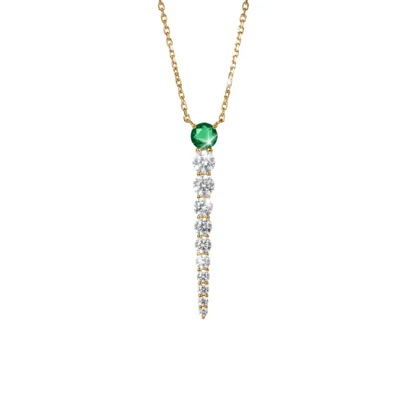 Women’s gemstone charm necklaces-Bon Bon Evergreen Necklace