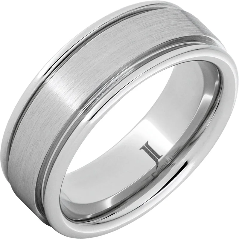 Women’s anniversary rings-Paraline - Serinium® Satin Finish Round Edge Ring