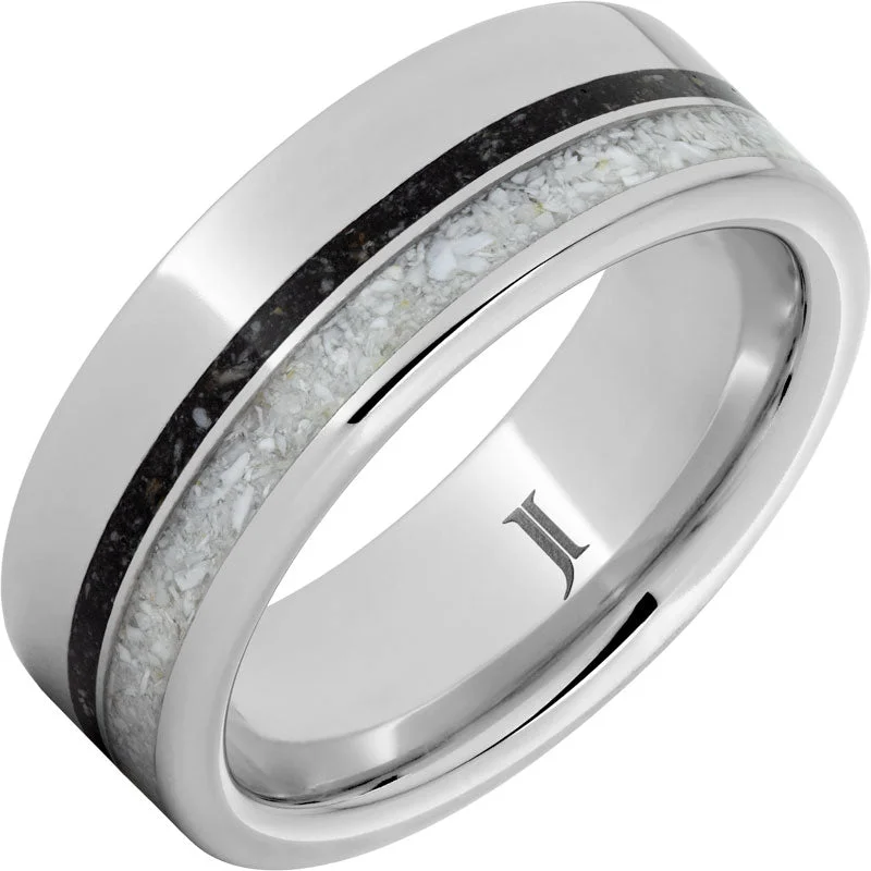 Women’s wide band rings-The Eternal Shark Serinium® Ring