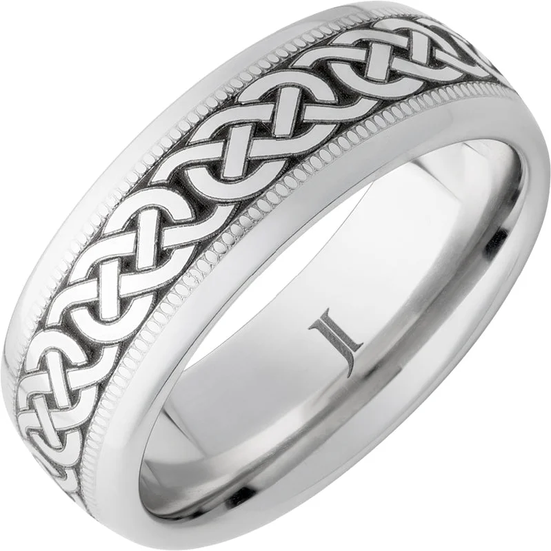 Women’s forever rings-Serinium® Ring with Celtic Knot Pattern