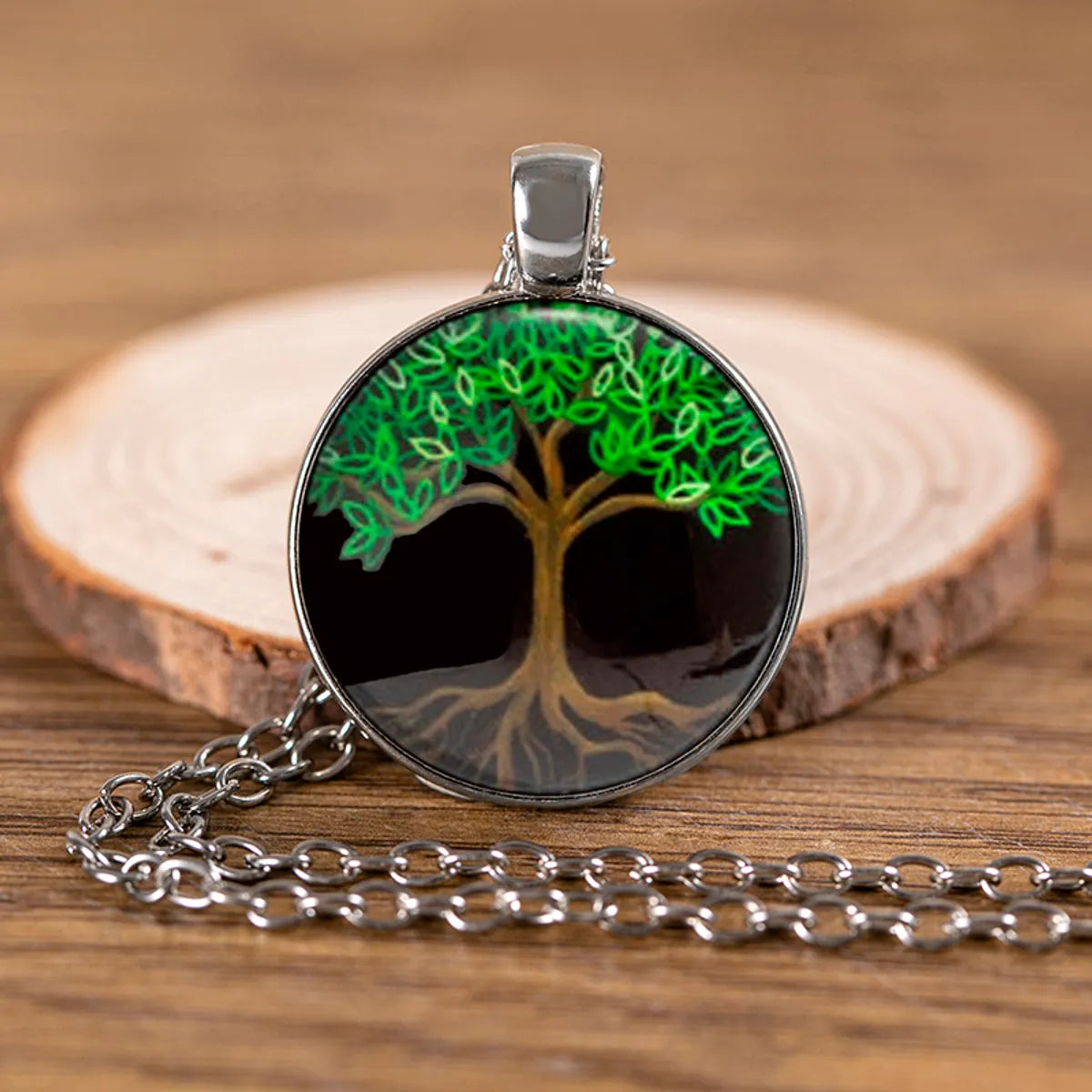 Women’s gold-plated necklaces-Retro Bc1035 Lucky Tree Alloy Unisex Pendant Necklace