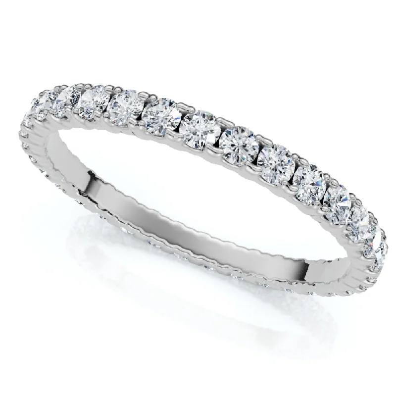 Women’s platinum solitaire engagement rings-5/8Ct Diamond Eternity Wedding Ring 14k Gold or Platinum Lab Grown